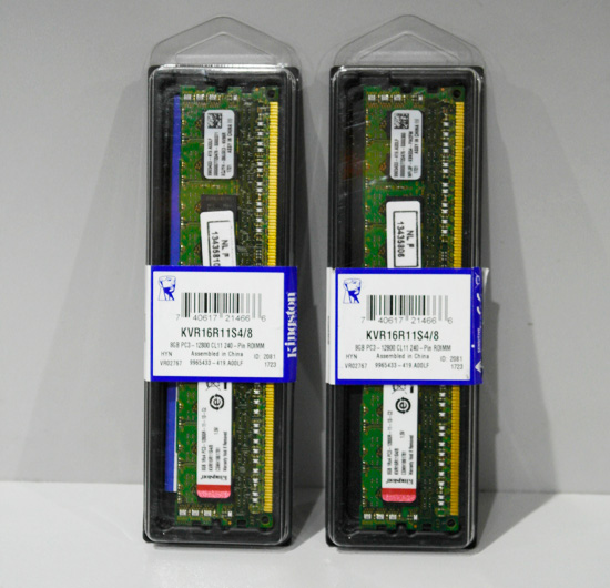 Модуль памяти DIMM DDR3 Kingston 8Гб ValueRAM (KVR16R11S4/8) PC12800/ ECC Reg