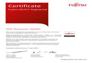 Fujitsu Certificate SELECT Registered