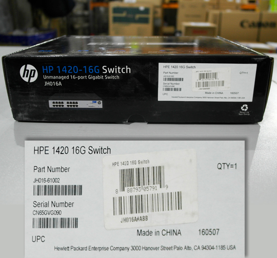 Коммутатор HP 1420-16G JH016A Switch (16UTP 10/100/1000Mbps)
