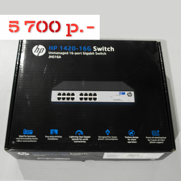 Коммутатор (switch) HP 1420-16G (JH016A)