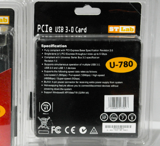 Контроллер USB 3.0 (ST-Lab U780)